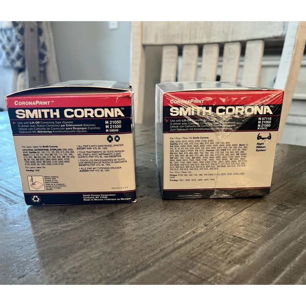 Vtg Smith Corona Correctable Typewriter Ribbon Lot Black Lift-Off Tape‎